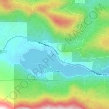 Maple Grove topographic map, elevation, terrain
