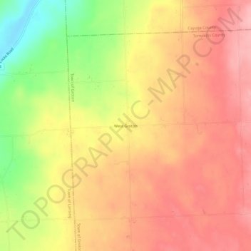 West Groton topographic map, elevation, terrain