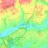 Wadesmill topographic map, elevation, terrain