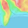 Vik topographic map, elevation, terrain