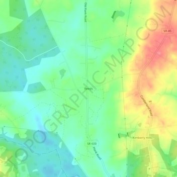 Reeds topographic map, elevation, terrain