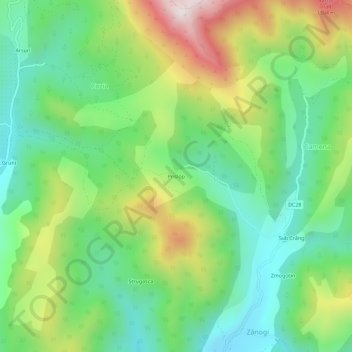 Prislop topographic map, elevation, terrain