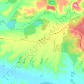 Ohai topographic map, elevation, terrain