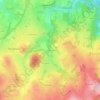 Le Pont de Belou topographic map, elevation, terrain
