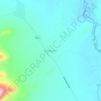 Mangalali topographic map, elevation, terrain