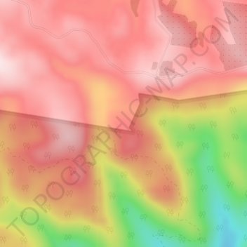 Bellthorpe topographic map, elevation, terrain