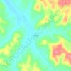 Flat Creek topographic map, elevation, terrain