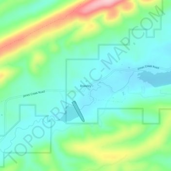 Brawley topographic map, elevation, terrain