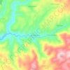 Borda da Ribeira topographic map, elevation, terrain