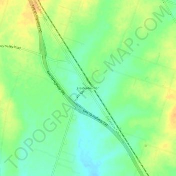 Heidenheimer topographic map, elevation, terrain