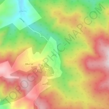 Anarom topographic map, elevation, terrain