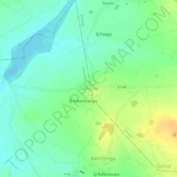 Tamassa topographic map, elevation, terrain