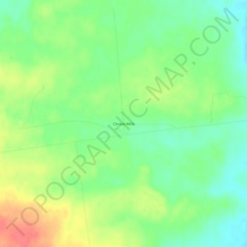Clinton Mills topographic map, elevation, terrain