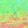 Berchtesgadener Land topographic map, elevation, terrain