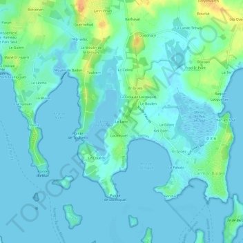 Le Lano topographic map, elevation, terrain