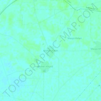 Alisher Kalan topographic map, elevation, terrain