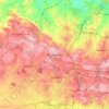 Roodepoort topographic map, elevation, terrain