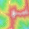 Nag Tibba topographic map, elevation, terrain