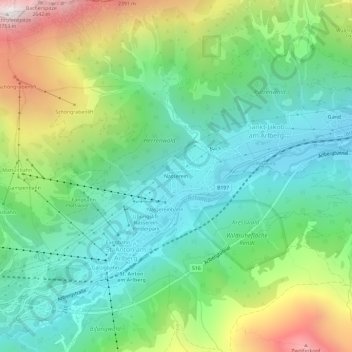 Nasserein topographic map, elevation, terrain