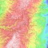 Jerusalem topographic map, elevation, terrain