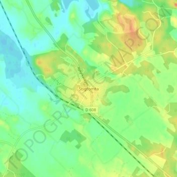 Stigtomta topographic map, elevation, terrain