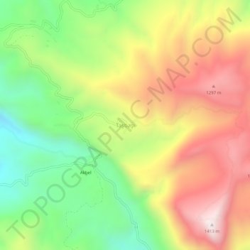 Taşbaşı topographic map, elevation, terrain