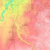 Beaumont topographic map, elevation, terrain