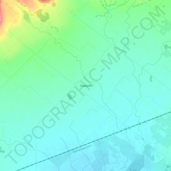 Dalefield topographic map, elevation, terrain