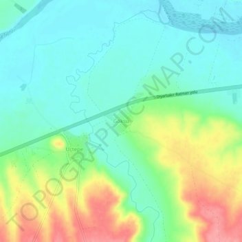 Göksu topographic map, elevation, terrain