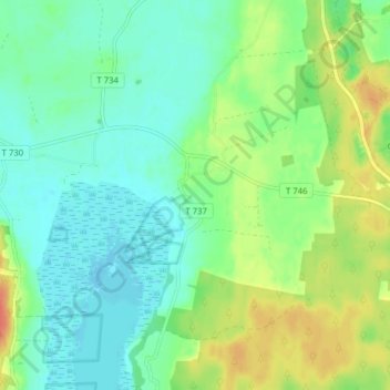 Rånnesta topographic map, elevation, terrain