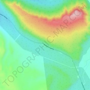 Isabel Pass topographic map, elevation, terrain