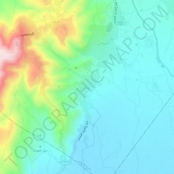 Innaz topographic map, elevation, terrain