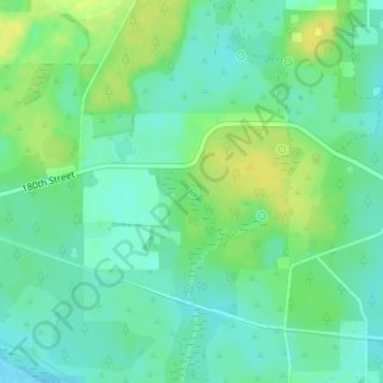 Bonnet Spring topographic map, elevation, terrain