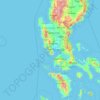 Bataan topographic map, elevation, terrain