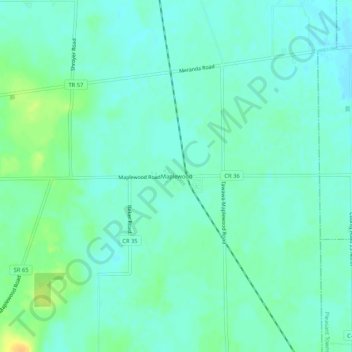 Maplewood topographic map, elevation, terrain