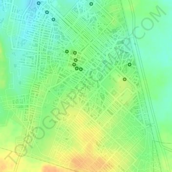 godavarikhani topographic map, elevation, terrain