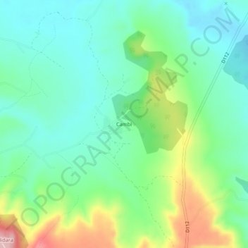 Cambi topographic map, elevation, terrain