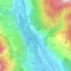 Pra Reboul topographic map, elevation, terrain