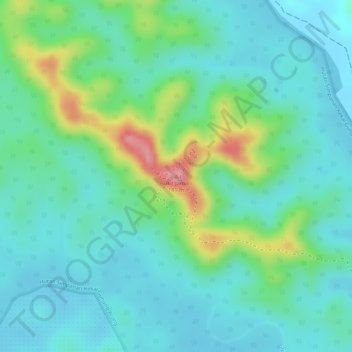 Bukit Jamari topographic map, elevation, terrain