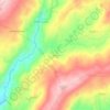 Cavaca topographic map, elevation, terrain