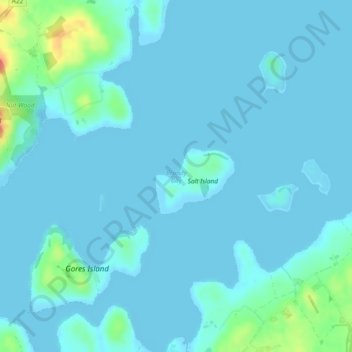 Brandy Bay topographic map, elevation, terrain