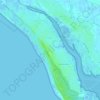 Lotissement Les Sables d'Or topographic map, elevation, terrain