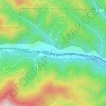 Dumont topographic map, elevation, terrain