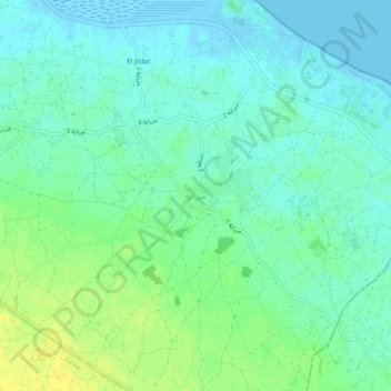 Mezraya topographic map, elevation, terrain