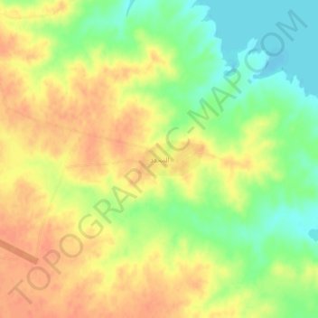 Al Muhaddad topographic map, elevation, terrain