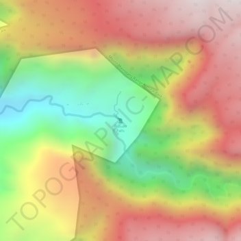 Piduan Falls topographic map, elevation, terrain