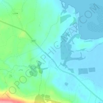 Beltra topographic map, elevation, terrain