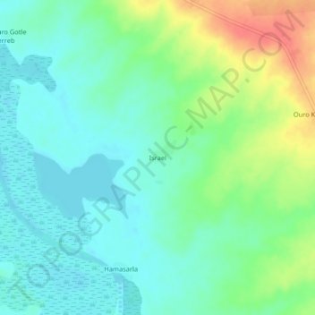 Israel topographic map, elevation, terrain