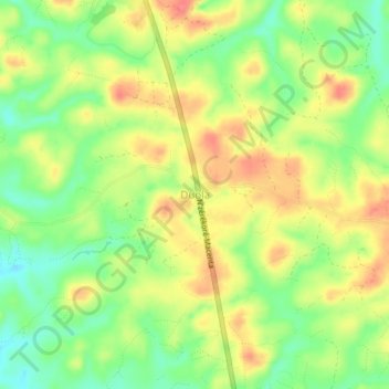 Duola topographic map, elevation, terrain