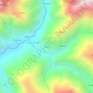 Jude topographic map, elevation, terrain